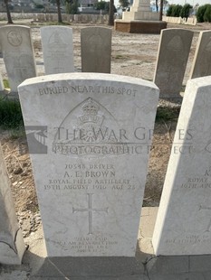 BAGHDAD (NORTH GATE) WAR CEMETERY - BROWN, ALFRED EDWARD